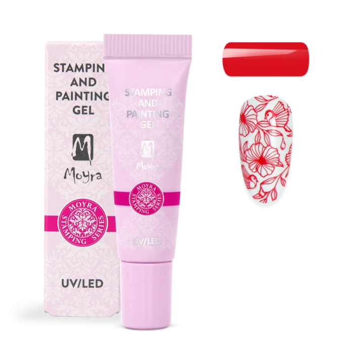 Moyra Stamping and Painting Gel No. 04 Red 7g